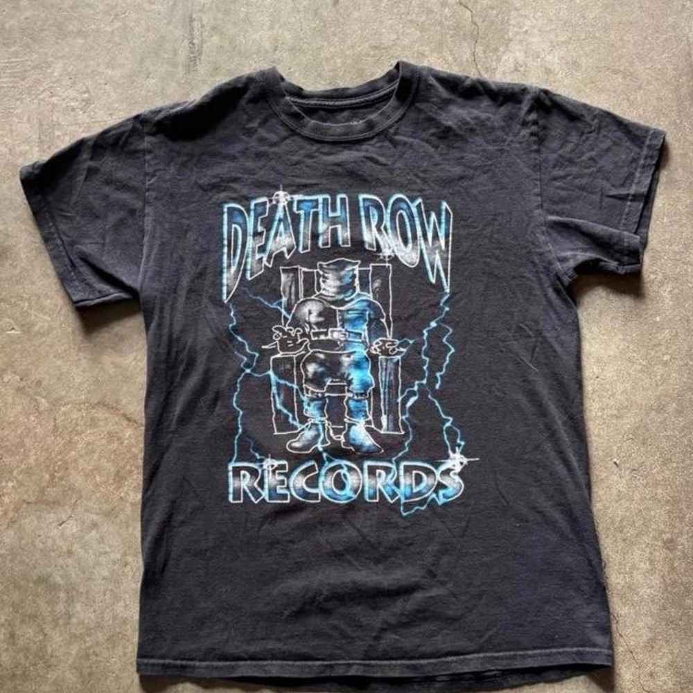 Death Row Records black cotton tee Mens Size Medium